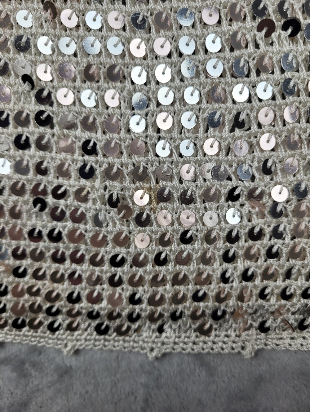 Retrofete Elliana Sequin Crochet Dress Size M / L - Picture 15 of 15